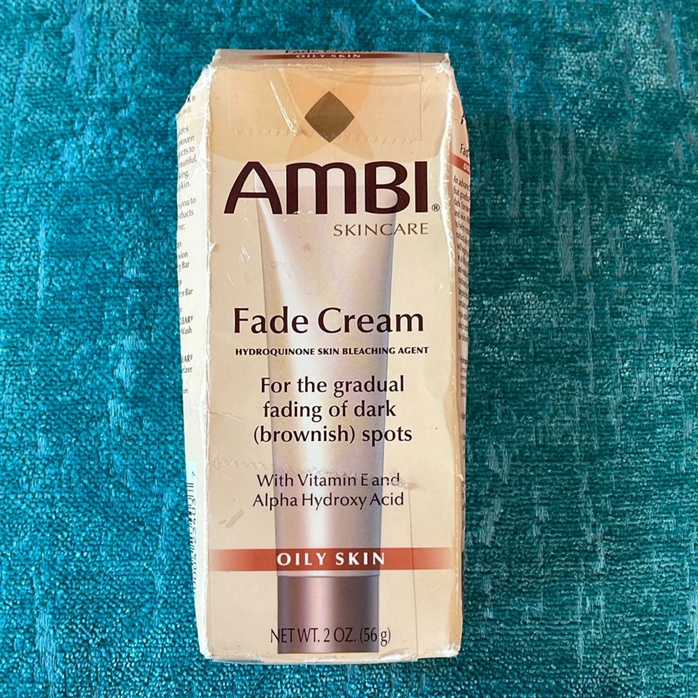 Ambi Skincare Fade Cream Oily Skin Gradual Fading Dark Brownish Spots 2 oz